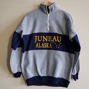 Vintage Polar Graphics Alaska 1/4 Zip Sweatshirt L